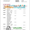 Guatemalan Azteca proof of address bank statement 3 - 6 months example in Word and PDF format (.doc and