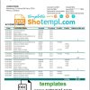 Lithuanian (Litva) DNB bank statement 3 - 6 months example in Word and PDF format