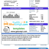 USA South Weber City Utah water utility bill download example in Word and PDF format