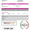 Spanish Self Bank proof of address statement example in Word and PDF format, .doc and .pdf format