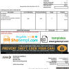 USA City of Sumter South Carolina water utility bill download example in Word and PDF format
