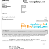 Belgian Scarlet utility bill download example in Word and PDF format (.doc and .pdf)