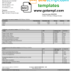 Bulgary electricity utility bill download example in Word and PDF