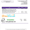 Kenyan KenGen Electricity Generating Company utility bill download example in Word and PDF format