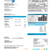 Kuwaiti Ministry of Electricity and Water utility bill download example in Word and PDF format