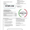 USA Georgian Gainesville First Century bank proof of address statement example in Word and PDF format
