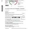 United Kingdom HM Revenue & Customs tax credits award statement example in Word and PDF format (.doc and .pdf)
