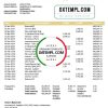 Liechtensteiner Union Bank AG statement example in Word and PDF format