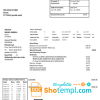 Canadian Eastern Ontario Power utility bill download example in Word and PDF format