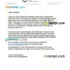 Canadian Saskatchewan Town of Strasbourg water utility shut off notice, Word and PDF example