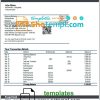 Turkmen Rysgal bank statement 3 - 6 months example, Word and PDF format (.doc and .pdf)