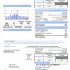 USA California Santa Clarita Water Division (SCWD) utility bill download example in Word and PDF format