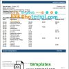 Ukrainian Ukreximbank Bank statement example, Word and PDF format (.doc and .pdf)