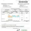 Ukrainian Vodokanal Donetsk (Донецькмиськводоканал) utility bill download example in Word and PDF format