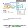 USA New York Port Washington Water District utility bill download example in Word and PDF format