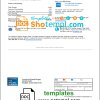 USA Ohio Hospital For Special Surgery utility bill download example in Word and PDF format