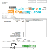 USA Nevada Orono The Lakehore City utility bill download example in Word and PDF format