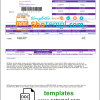 Belizean Water Services Limited utility bill download example in Word and PDF format