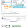 USA Eastern Suburban Water Authority utility bill download example in Word and PDF format