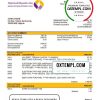Algerian Banque de Developpement Local (BDL) bank account statement example in Word and PDF format