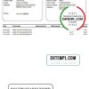 Indian UCO bank statement 3 - 6 months example in Word and PDF format