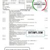 German Deutsche Handelsbank AG bank statement 3 - 6 months example in .doc and .pdf format