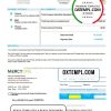 USA Iowa MercyOne medical bill example in Word and PDF format