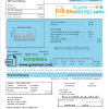 USA North Carolina City of Charlotte water utility bill download example in Word and PDF format