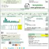 USA Indiana Bartholomew County REMC utility bill download example in Word and PDF format