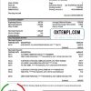 Mexican Citibanamex bank proof of address statement example in Word and PDF format