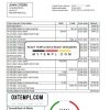 Maltese Central Bank of Maltese bank statement 3 - 6 months easy to fill example in Excel and PDF format