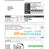 United Kingdom London of Borough of Newham council tax bill example in Word and PDF format