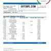 Jamaican Mortgage Bank statement easy to fill example in Excel and PDF format