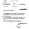 USA New Jersey Town of Harrison utility water shut off notice, Word and PDF example