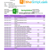 Algerian Natixis Algerie bank statement 3 - 6 months example in Excel and PDF format