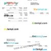 ADP earnings statement Word and PDF example, version 2
