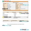 ALLSEC Building technologies payslip pay stub example in Word and PDF formats