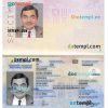 Andorran passport example in PSD format