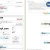 AbhiBus bus e-ticket, Word and PDF download template, 2 pages