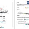 Accounting agreement Word example, completely editable