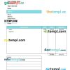 Accounting Service Invoice example in word and pdf format