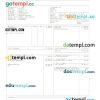 Adapt Id Group pay stub Word and PDF example