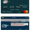 Afghanistan Bank Millie Afghan mastercard template in PSD format