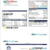 Afghanistan Da Afghanistan Bank mortgage statement, editable template in PDF and Word