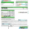 Afghanistan International Bank (AIB) mortgage statement, 2 pages, editable template in PDF and Word