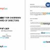 Agreement for Chairman of Board of Directors Word example