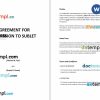 Agreement for Permission to Sublet Word example