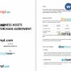 Agreement of Purchase and Sale of Business Assets Short Word example