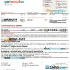 Albania ProCredit bank mortgage statement, 2 pages, editable template in PDF and Word