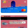 Albania Union Bank mastercard template in PSD format